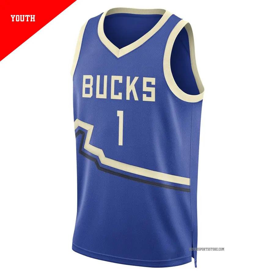 1 Youth Oscar Robertson Milwaukee Bucks 2024 25 Swingman Royal City Edition Jersey